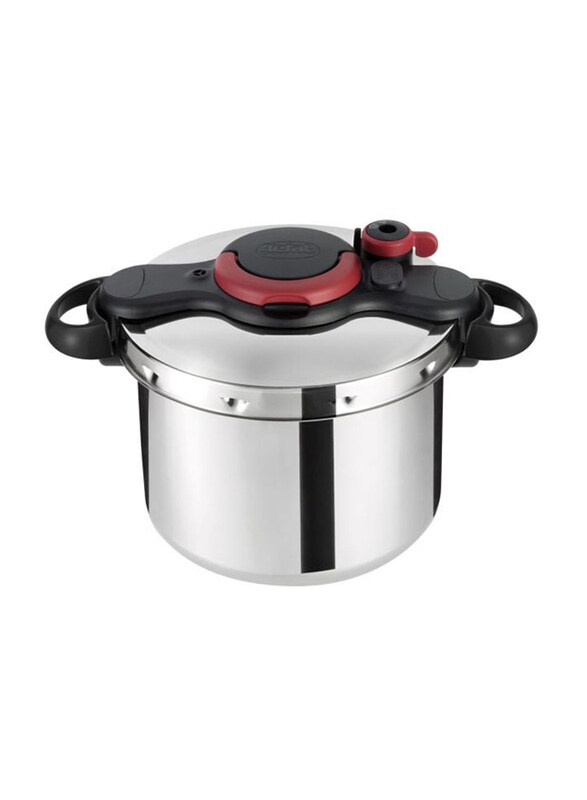 

Tefal 9 Ltr Clipso Measy Stainless Steel Round Pressure Cooker, P4624966, Silver