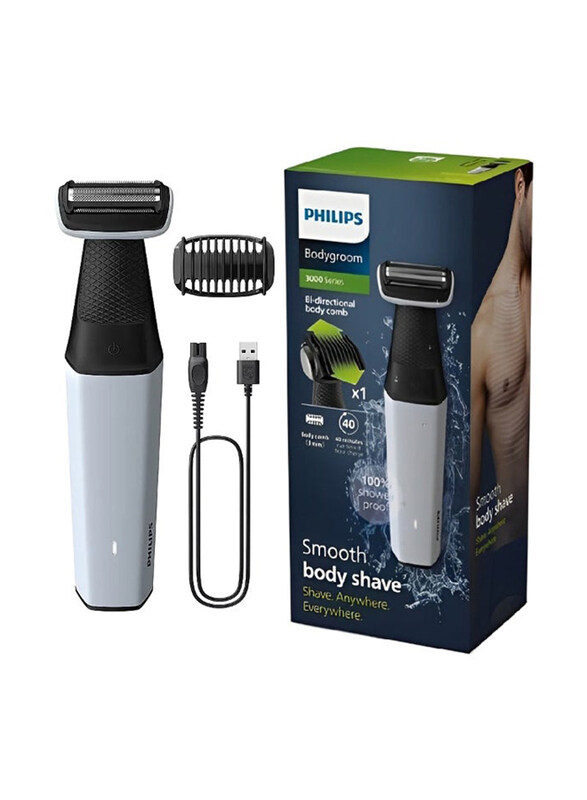 

Philips Bodyshaver Electric Trimmer, BG3007/01, Grey