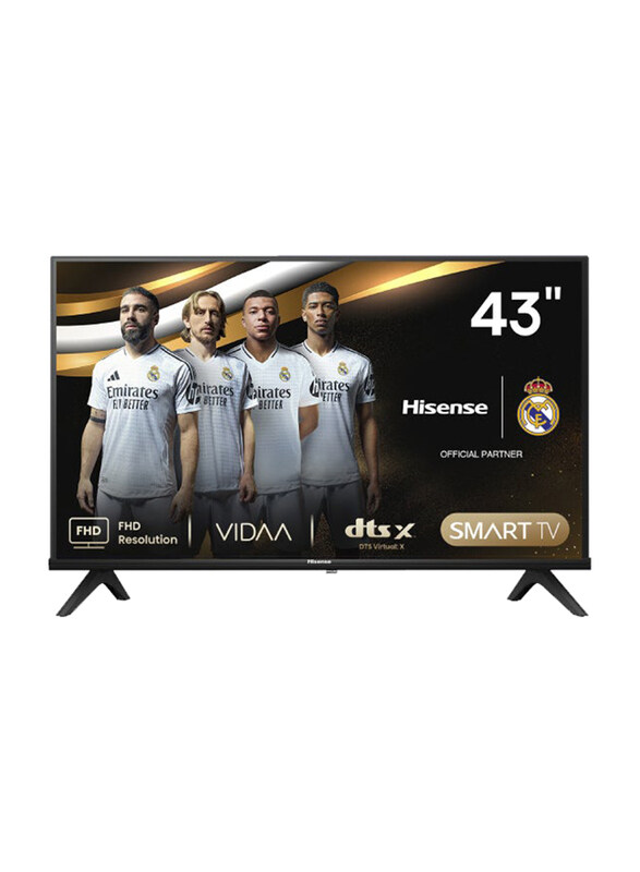 

Hisense Class A4 Series 43-Inch Flat Full HD LED Google Smart TV, 43A4K, Black