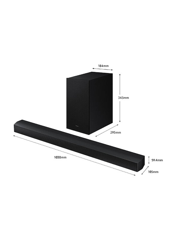 

Samsung B-Series Sound Bar, HW-B750D, Black