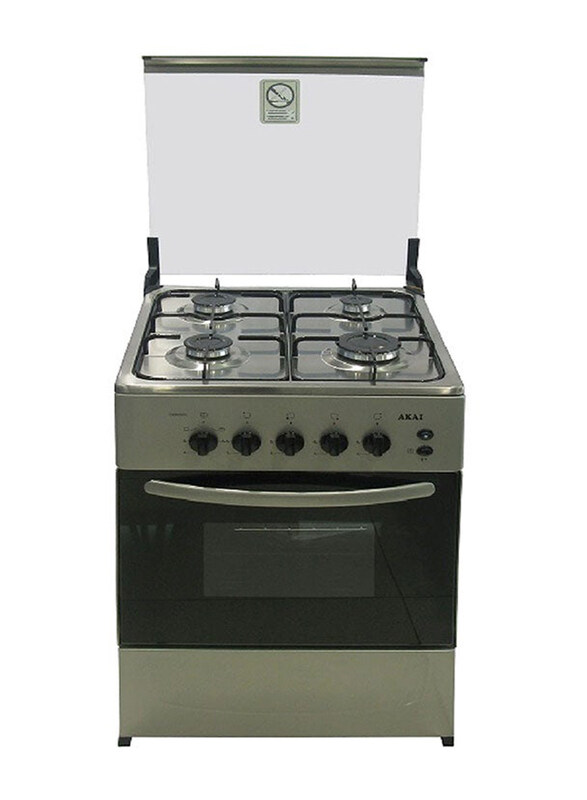 

Akai 4-Burner Gas Cooker, CRMA-505SC, Black/Silver