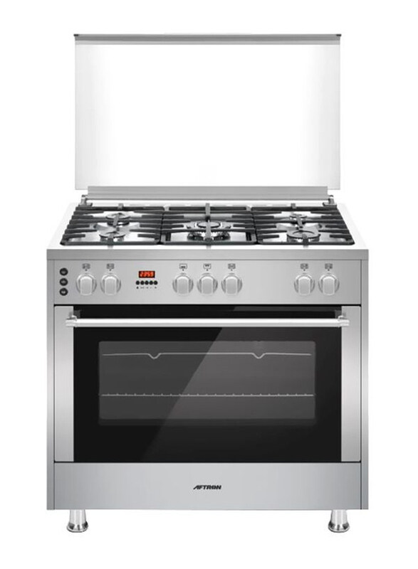 

Aftron 5-Burners Gas Cooker, AFPGR9560SSD, Silver