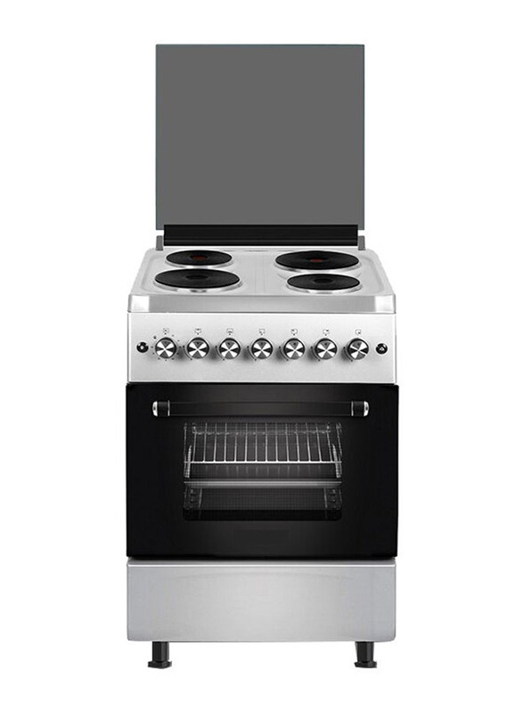

Aftron Electric Cooker 4-Burner Hotplate with Electric Oven, AFHP6080BS, Black/Silver