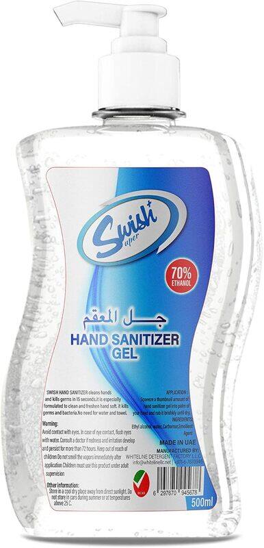 

Swish Sanitizer Gel With Moisturizers 500 ml