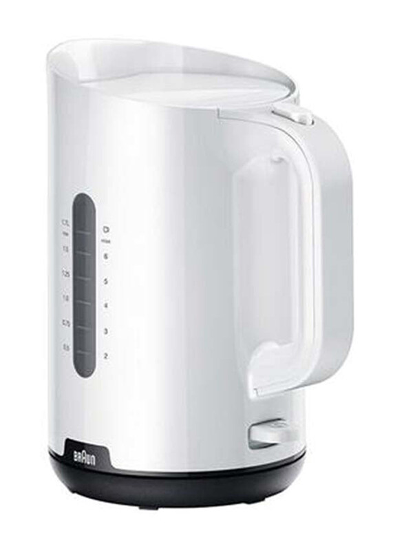 

Braun 1.7L Washable Anti Scale Filter Kettle, 2200W, WK1100WH, White