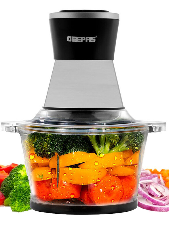 

Geepas 2L Multi Copper With Garlic Peeler, GMC42021, Black/silver