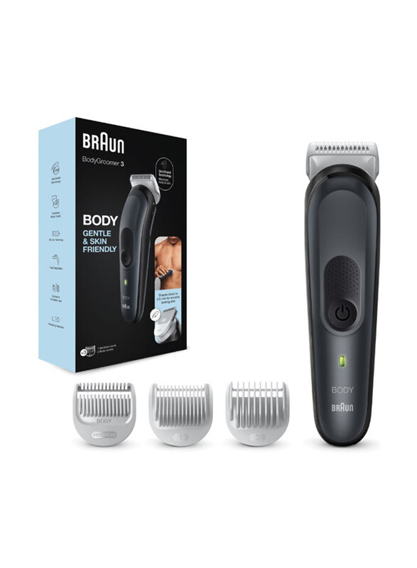 

Braun Body Groomer 3 Body Groomer for Men, BG3340, Grey/Black