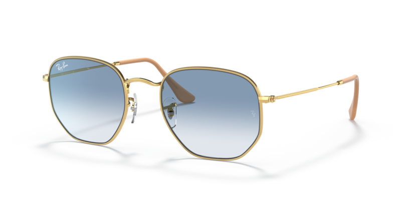

Ray-Ban Hexagonal Metal Sunglasses-RB3548 001/3F 51