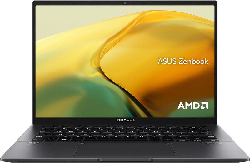 

ASUS ZENBOOK 14 UM3402YA-KM766W-BLK, AMD RYZEN R5 7430U-2.3GHZ, 8GB, 512SD, , 14.0"OLED WQ+ (2.8K), WL, AMD GRAPHICS, BT+CAM, WIN 11 HOME, 2 Yr. Int’l
