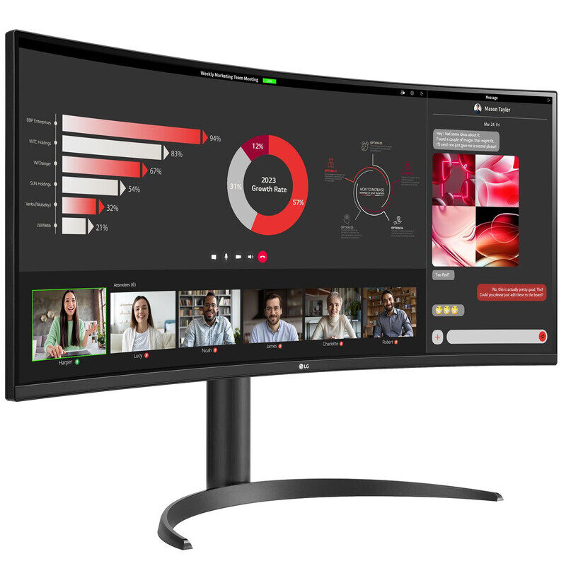

LG 34WR55QC-B Ultrawide 34-inch Curved Monitor