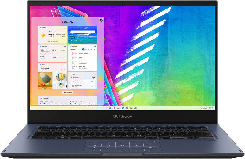

ASUS VIVBOOK TP1400KA-EC075WS-BLUE, INTEL CELERON N4500 1.1 GHZ, 4GB, 128SSD, STYLUS PEN, 14.0"' HD TOUCH N FLIP, WL, INTEL HD, BT+CAM, WIN 11 HOME ,