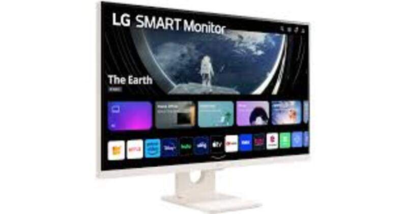 

LG 27 Inch Smart FHD LED Monitor, 27SR50F-W.AMA, White