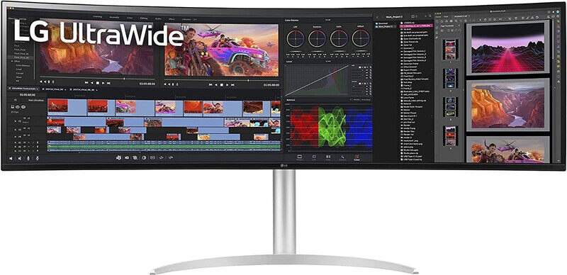 

LG 49WQ95C-W 49 QHD 5ms 144Hz Ultrawide Curve Monitor - Silver LG-49WQ95C-W