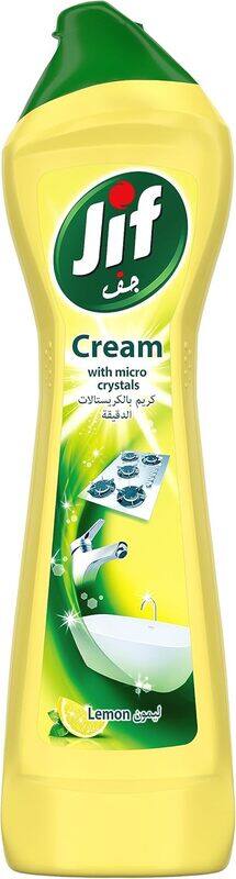 

JIF Multi Purpose Cream Spray Cleaner, 100% stain and grease removal, Lemon, 100% JIF cream power, 500ml