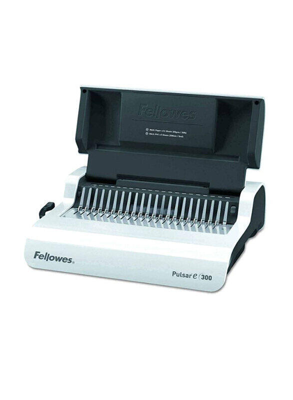 

Fellowes Pulsar E 300 Electric Comb Binding Machine, White
