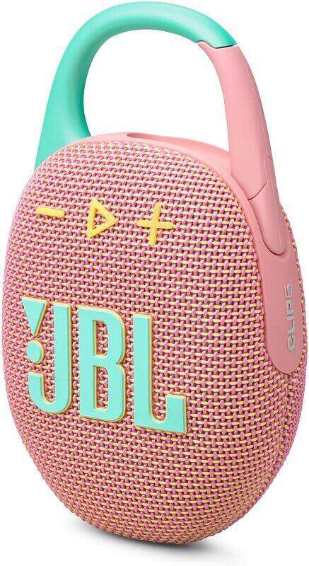 

JBL Clip 5 Ultra-portable waterproof speaker with AURACAST, Powerful Audio, Dustproof, Wireless Bluetooth Streaming, 12 Hours of Playtime, Pink