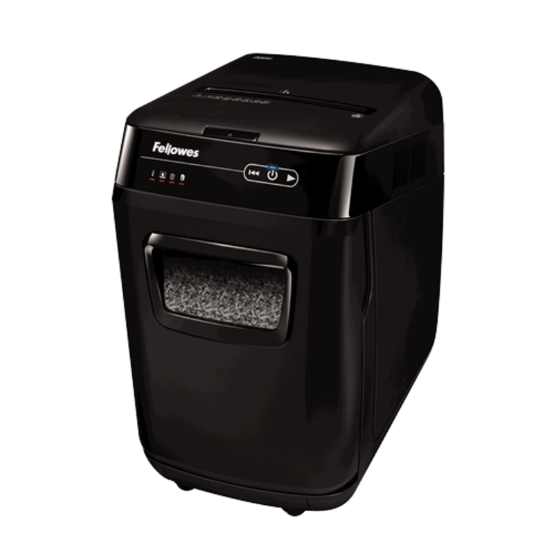 

Fellowes Micro Cut Autofeed Shredder Model AUTOMAX 200M, Black