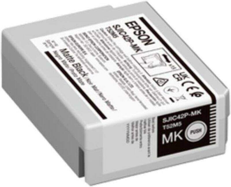 

Epson SJIC42P Matte Black C13T52M140 Ink Cartridge, For ColorWorks C4000e
