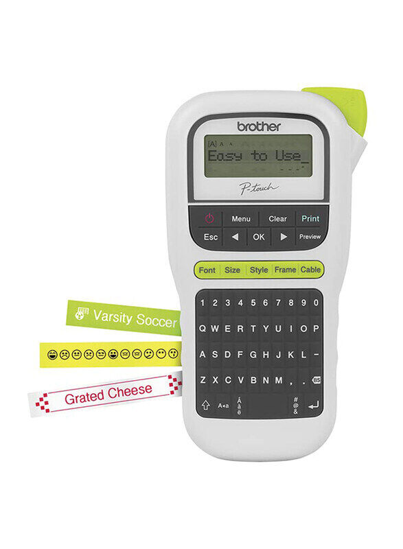 

Brother PTH-110 English and Arabic Handheld Label Printer, Black/White