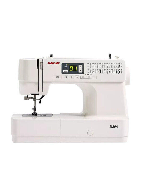 

Janome Computerized Sewing Machine, M30A, White