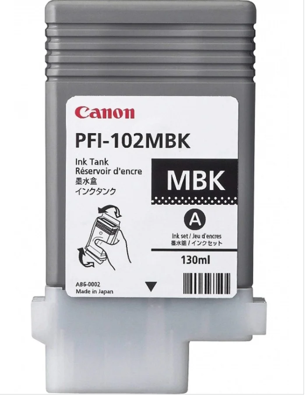 

Canon PFI-102MBK Ink Cartridge, Matte Black