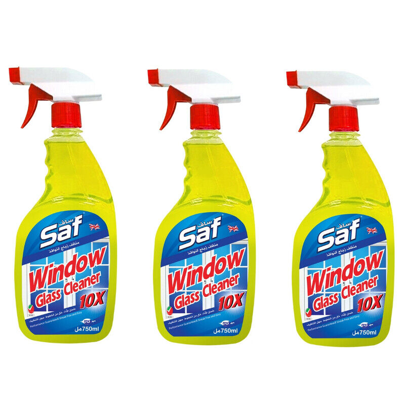 

SAF Windows & Glass Cleaner Yellow 750ml (pack of 3)