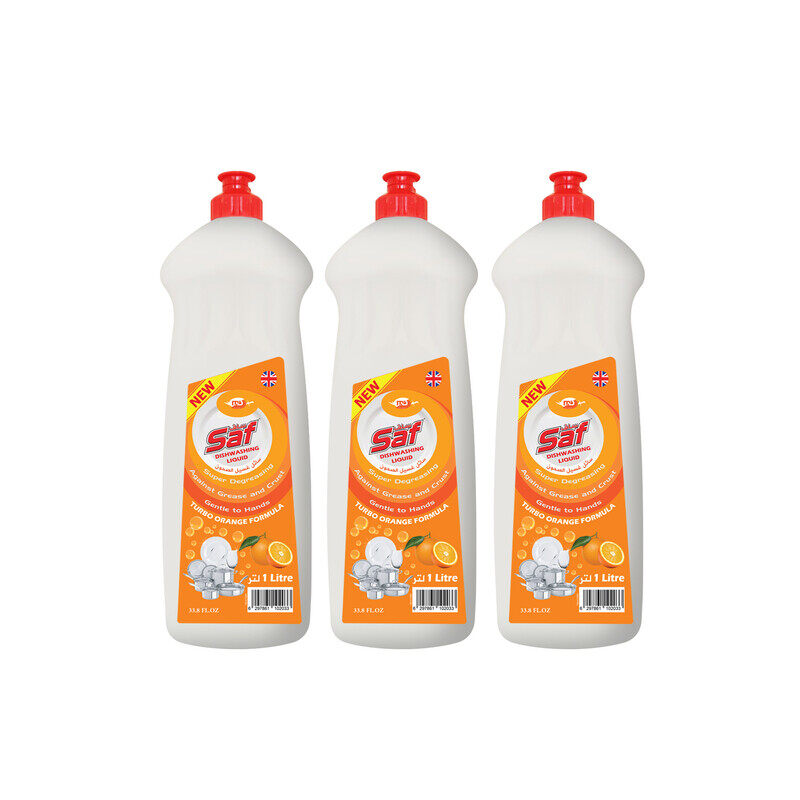 

SAF Dishwash Liquid Orange 1L (Pack of 3)