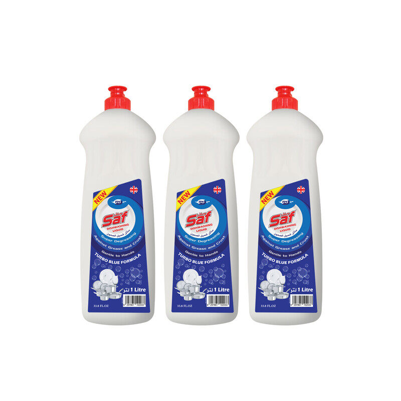 

SAF Dishwash Liquid Lime Blue 1L (Pack of 3)