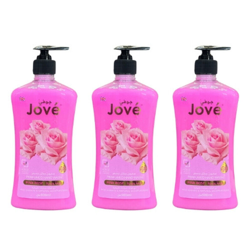 

Jove Hand Wash Pink Rose 500ML (Pack of 3)