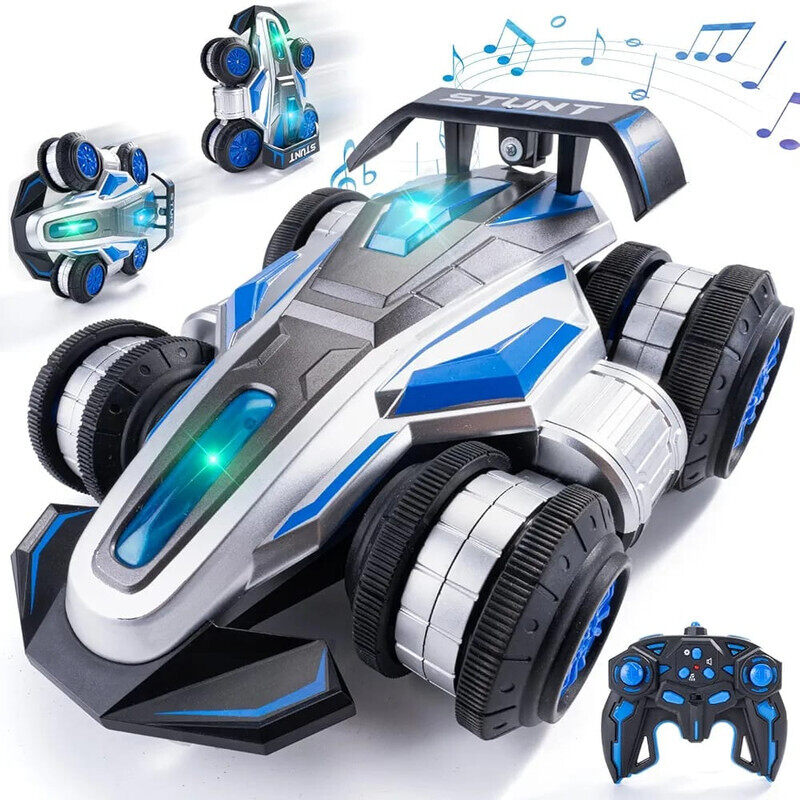 

Eotia Remote Control Car Toy with Light and Music, 2.4 GHz Double Side Radio Control Drift Race Car, Gesture Sensing RC Stunt Car, Suitable for Various Road