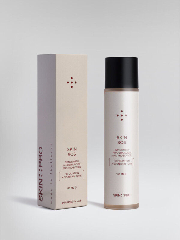 

Skinprobiotic Skin Sos Toner with AHA/BHA acids and probiotics