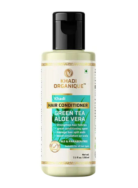 

Khadi Organique Green Tea & Aloevera Hair Conditioner for All Hair Types, 210ml