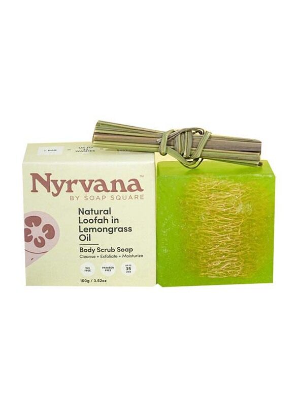 

Nyrvana Natural Loofah in Lemongrass Oil Soap, 100gm