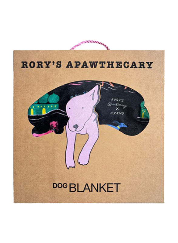 

Rory's Apawthecary Dog Blanket, Black/Purple