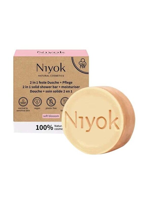 

Niyok 2 in 1 Moisturiser Soft Blossom Shower Bar, 80gm