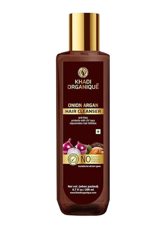 

Khadi Organique Onion Agron Hair Cleanser Shampoo for All Hair Types, 200ml