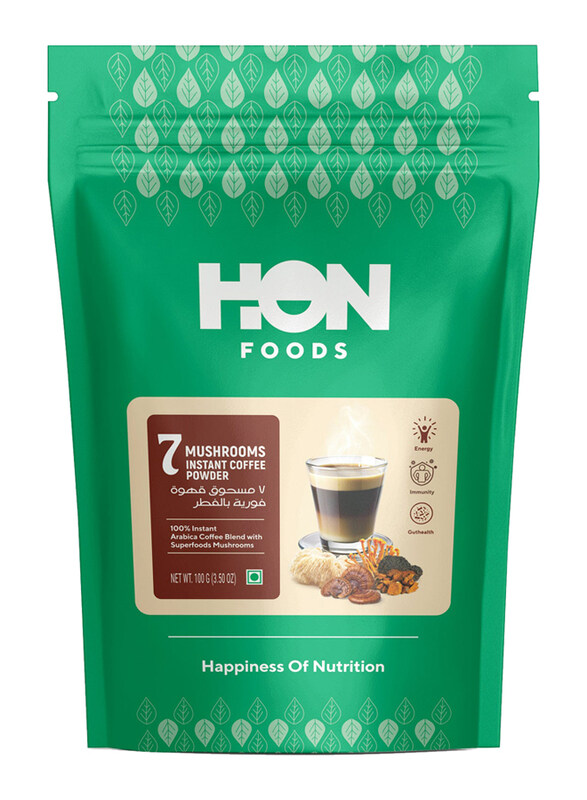 

Hon Foods 7 Mushrooms Instant Coffee Powder, 100gm