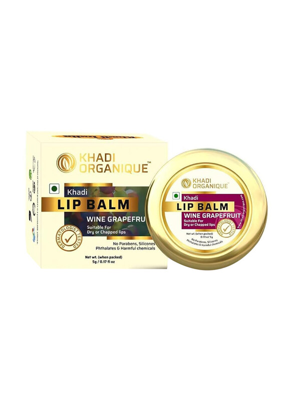 

Khadi Organique Wine Grapefruit Lip Balm, 5gm