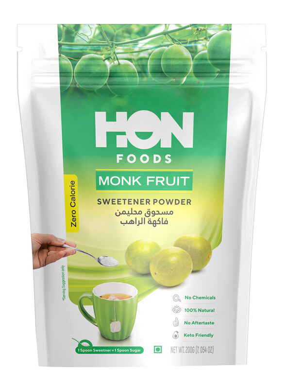 

Hon Foods Hon Monk Fruit Sweetener Powder, 200g