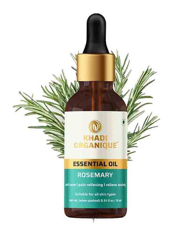 

Khadi Organique Rosemary Essential Oil, 15ml