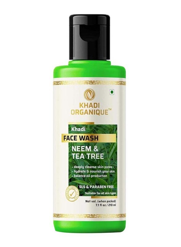 

Khadi Organique Neem & Tea Tree Face Wash, 210ml