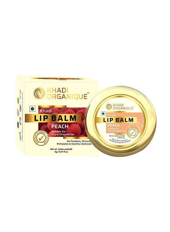 

Khadi Organique Peach lip Balm, 5gm