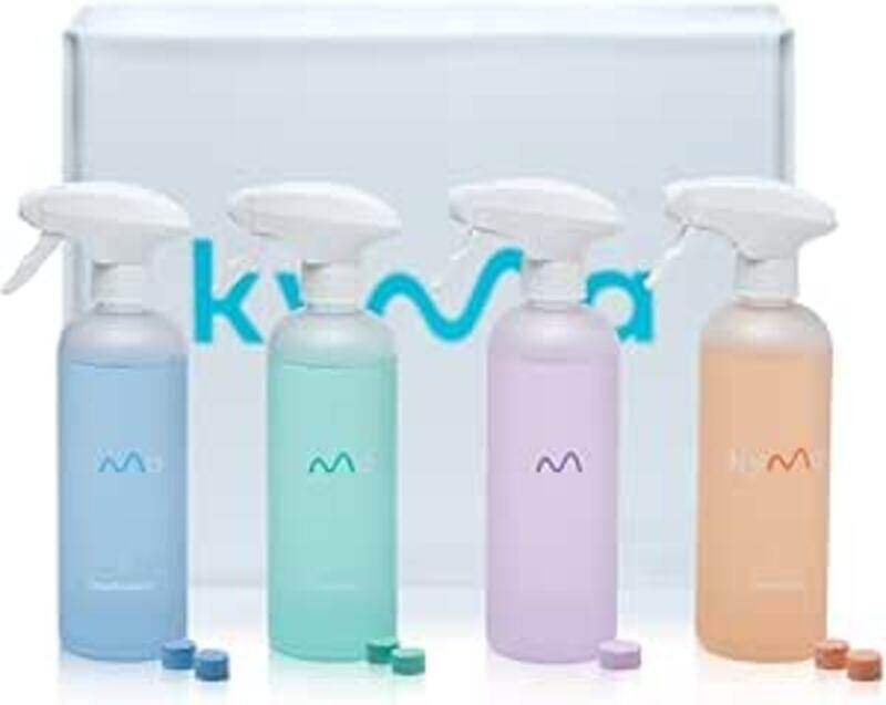 

Kyma Fab Four, Non-Toxic Cleaner, 4X500ml Surface Cleaners (Disinfectant, Multi-Surface Cleaner, Glass Cleaner, Bathroom Cleaner)