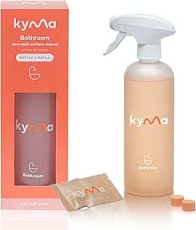 

Kyma Bathroom Cleaner Starter Kit, Non-Toxic Cleaner, 500ml (Makes 1x 500ml Bottle of Bathroom Cleaner), Citrus Blossom