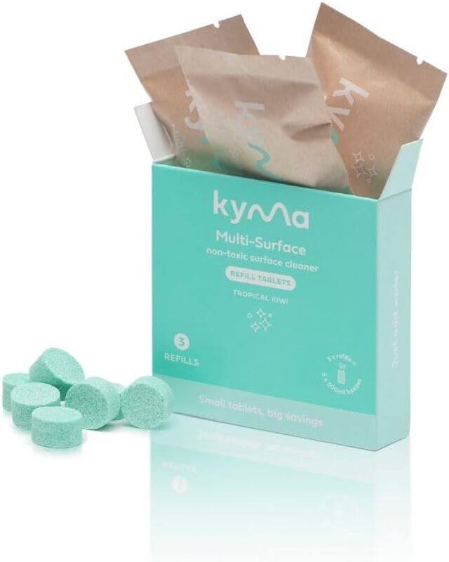 

Kyma Multi-Surface Refill, Non-Toxic Cleaner, 3 x 500ml, Tropical Kiwi