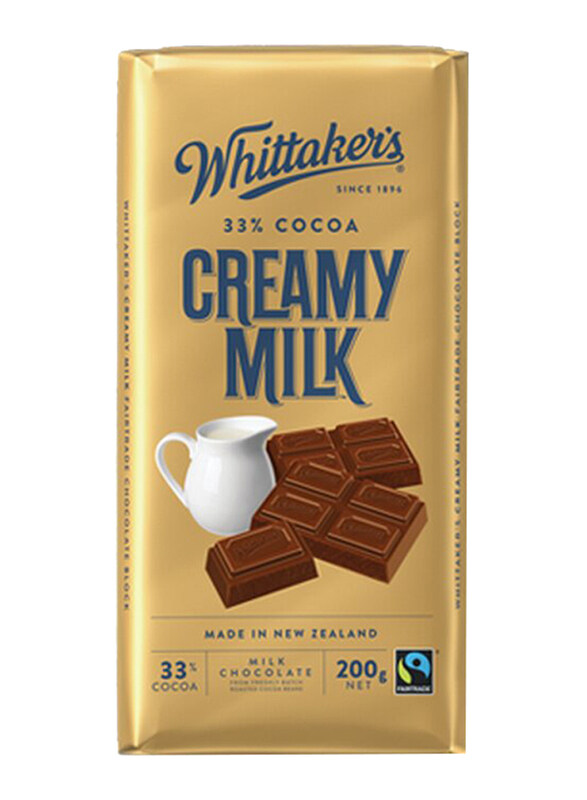 

Whittakers Creamy Milk Chocolate Bar, 200g