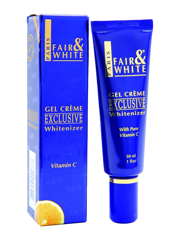 Fair & White Exclusive Gel Cream with Vitamin C, Blue, 30ml