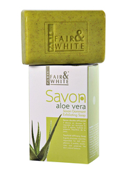 Fair & White Savon Aloe Vera Exfoliating Soap, Green, 200gm