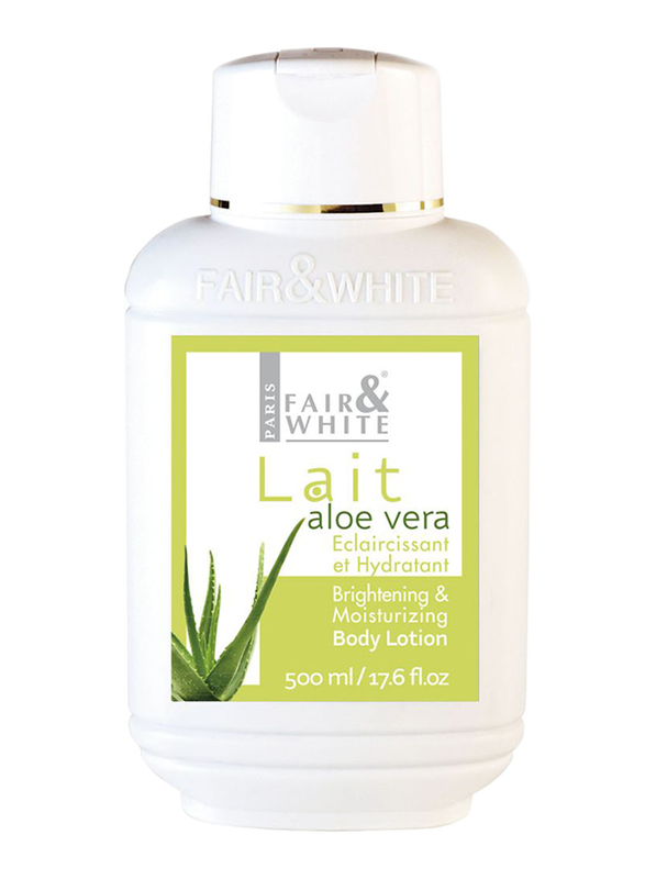 Fair & White Original Aloe Vera Moisturizing Body Lotion, Green, 500ml