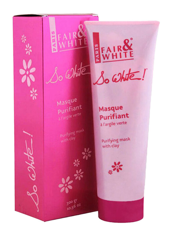 

Fair & White So White Paris Purifying Mask with Clay, Pink, 300ml